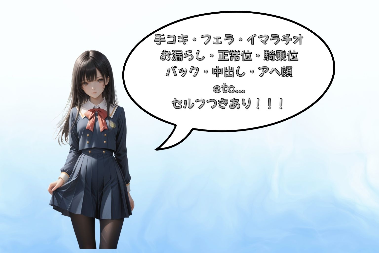 サンプル画像3:清楚系JKの不思議な学園性活(イナゴ) [d_534382]