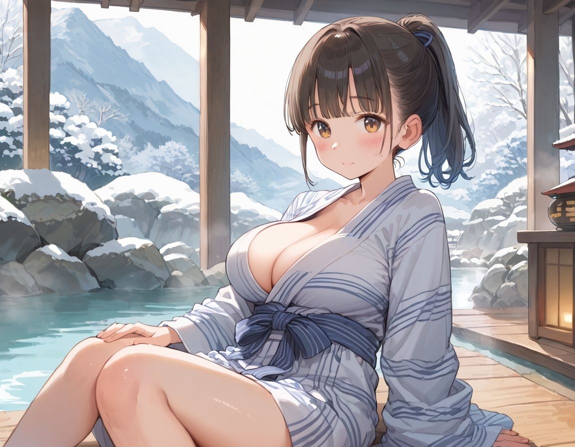 サンプル画像1:巨乳御用達温泉 中出し天国 せんせ、一緒に入ろ？(ひつじ雲) [d_534443]