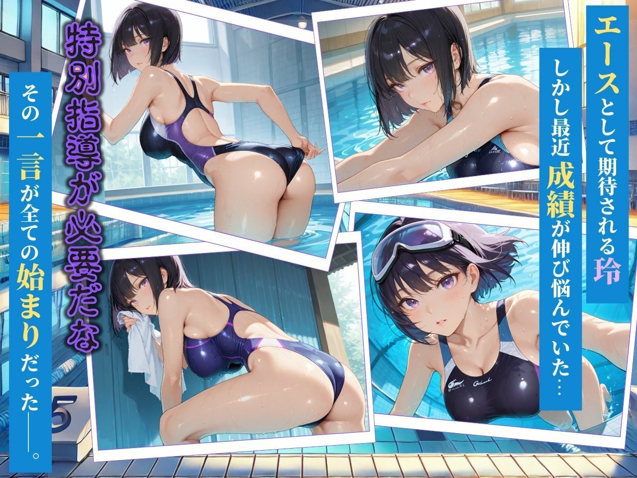 サンプル画像2:クールな水泳部女子校生を性指導(桃太堂) [d_534449]