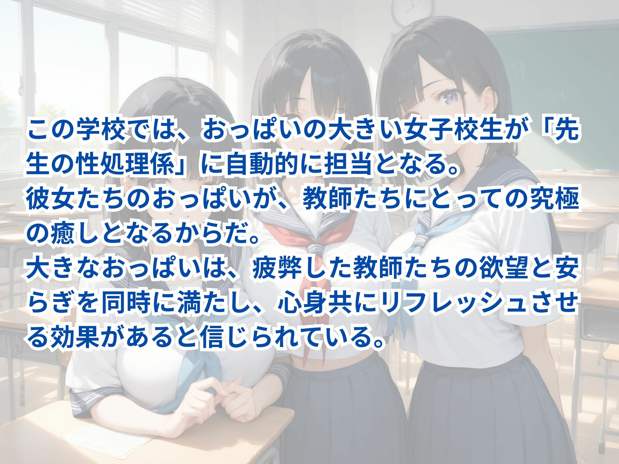 サンプル画像1:巨乳女子校生は先生の性処理係(パンプキンちゃん) [d_534533]