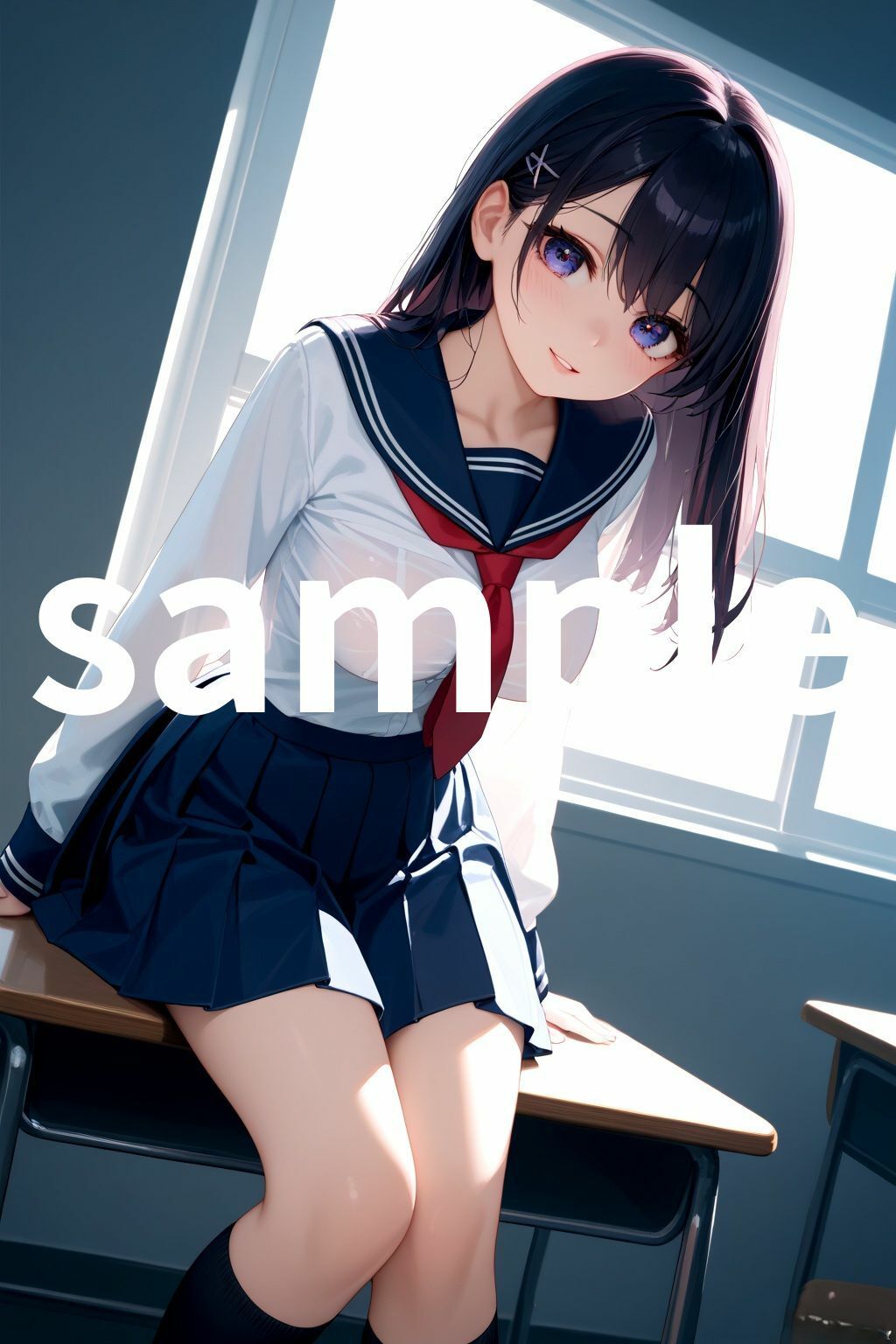 サンプル画像1:優等生JKは放課後に童貞担任を呼び出しおっぱいを見せつける(テール) [d_534610]