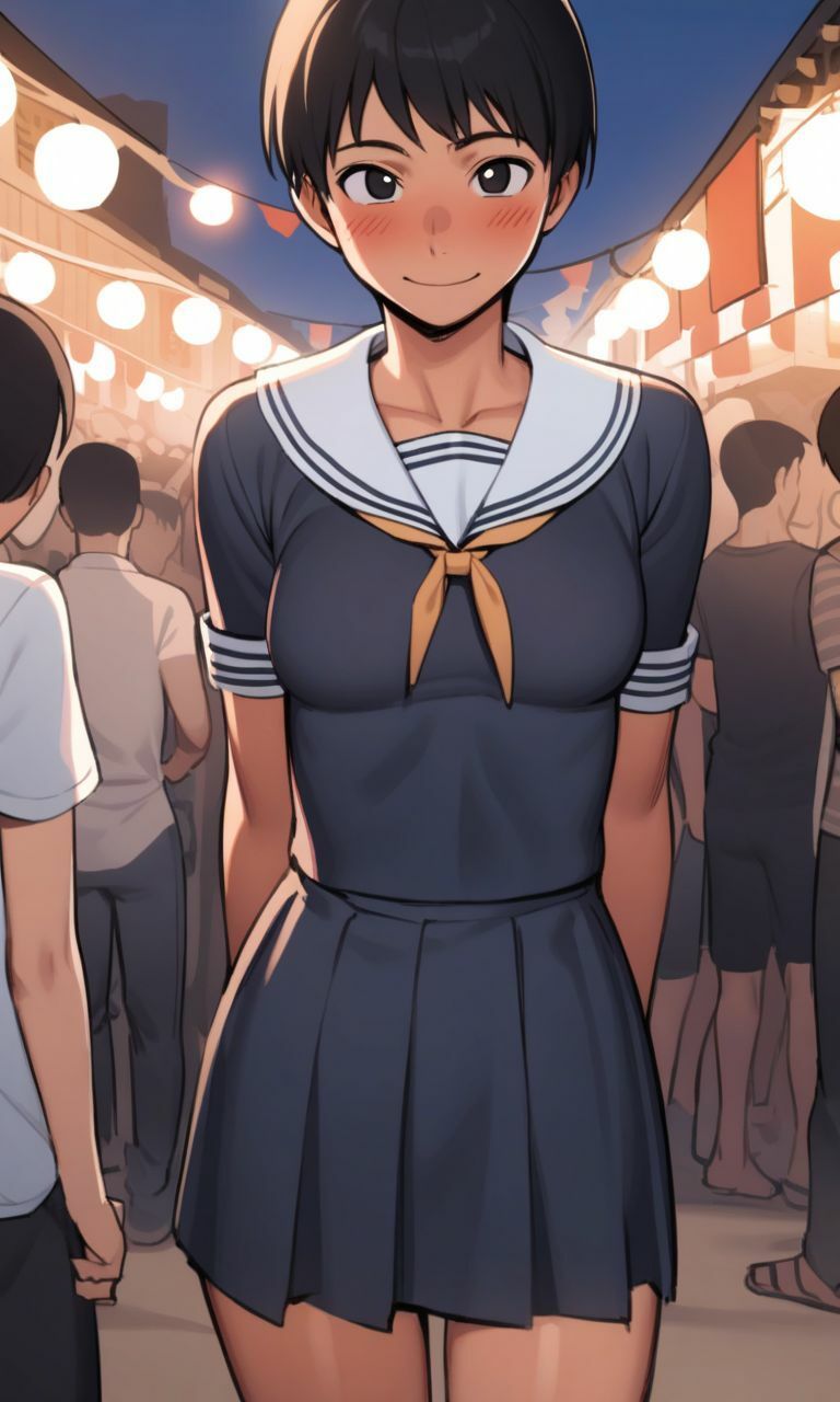 サンプル画像1:田舎のボーイッシュ女子と無責任孕ませセックス！(ハラメウメ) [d_534728]