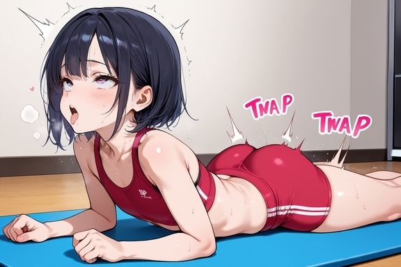 サンプル画像3:ヨガ中にエッチな事をする男の娘(RIURIU) [d_534839]