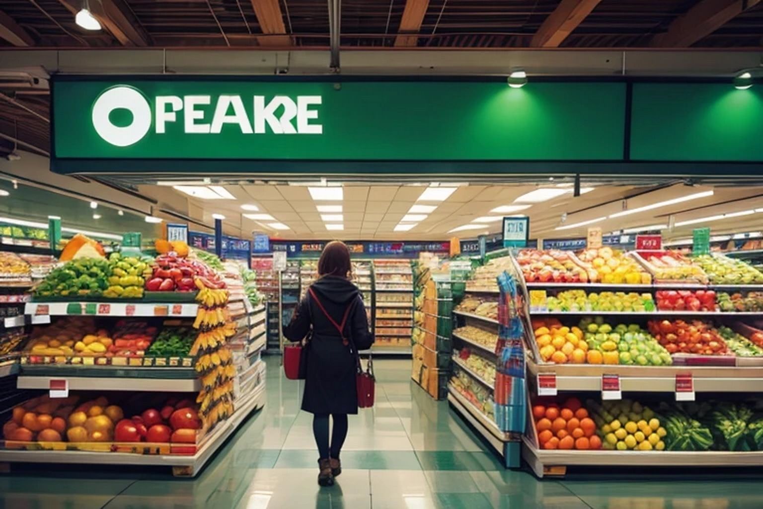 サンプル画像3:スーパー・コンビニ  背景素材(豊川内角) [d_534929]