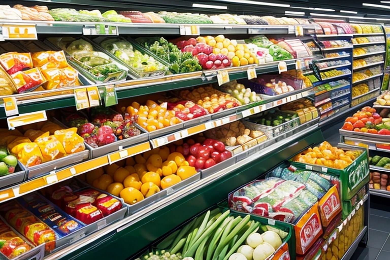 サンプル画像6:スーパー・コンビニ  背景素材(豊川内角) [d_534929]