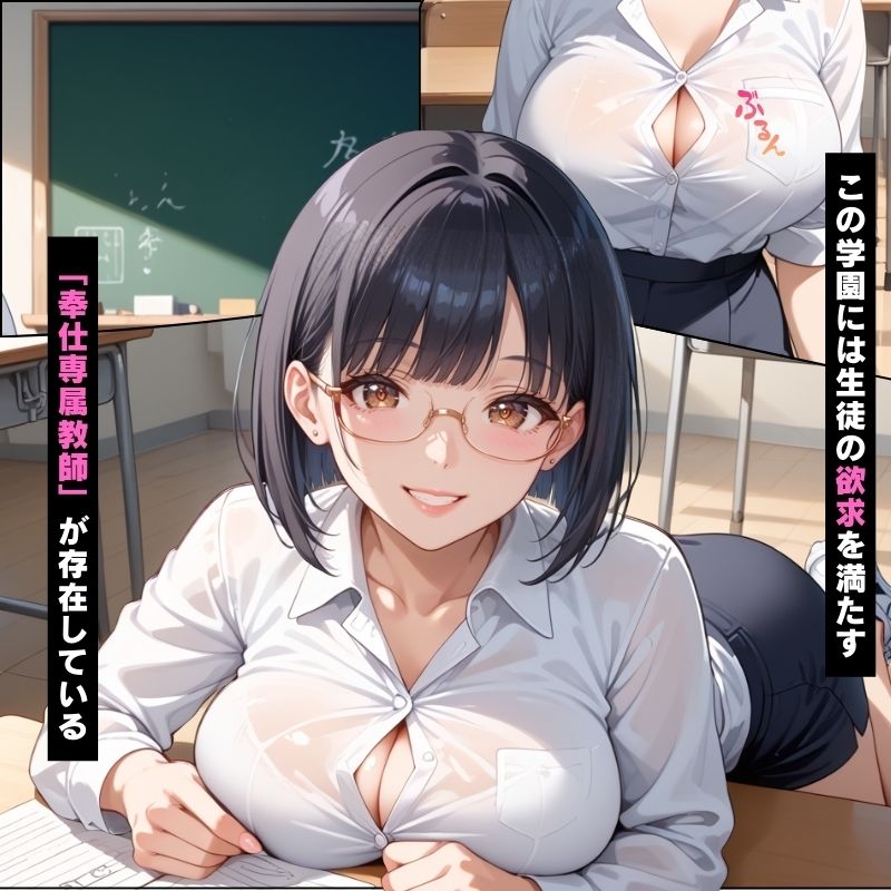 サンプル画像1:お勉強先生のおまんこで学習…淫乱女教師の個別指導【セリフ付き】(淫らな果実) [d_534931]