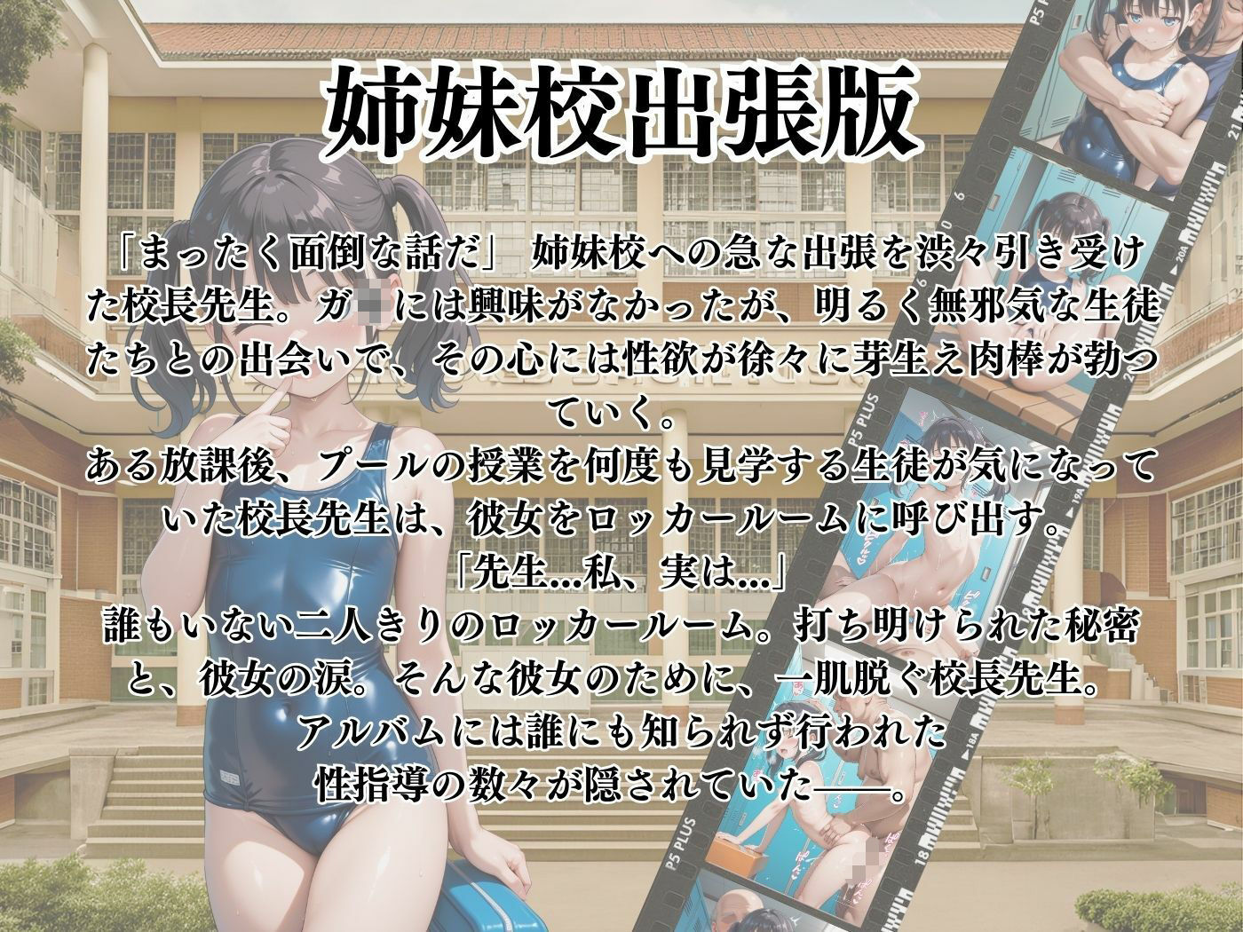 サンプル画像2:※期間限定割引中【4Kイラスト】1万3000人の生徒を抱いた校長が姉妹校へ出張して性指導(Re:ライト_栄新学園) [d_534967]