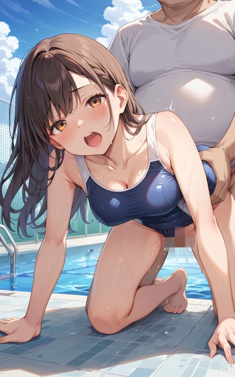 サンプル画像1:水泳部員が顧問の巨根でイキ狂う(むっちょん) [d_535113]