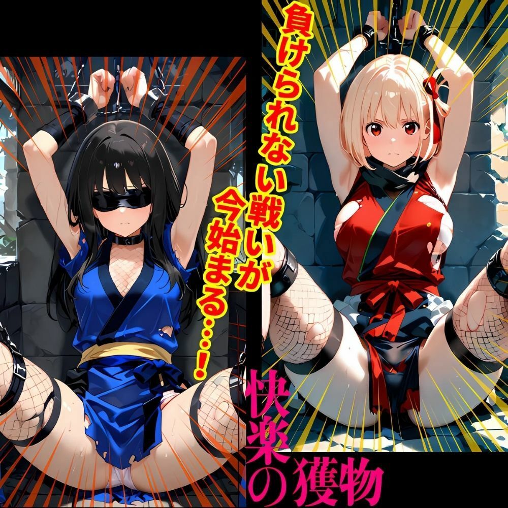 サンプル画像5:くノ一リコリス敗北   任務失敗(夢追い虫) [d_535222]