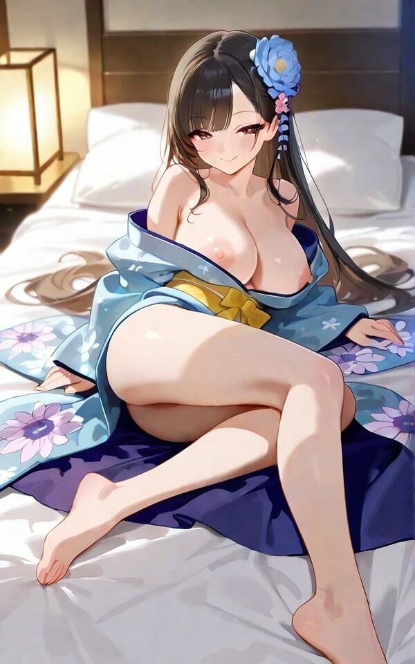 サンプル画像1:乱れ浴衣  酔い浴衣と熱く濡れた視線(AI幻想工房) [d_535240]