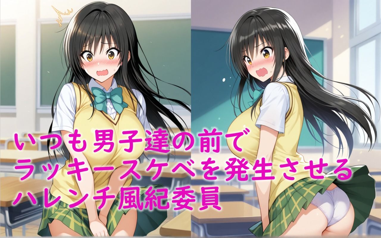 サンプル画像1:古〇川唯 誘拐拘束〇辱 ハレンチ風紀委員が同級生男子達に生ハメ＆連続中出しで〇される(Aiイラスト販売所) [d_535319]