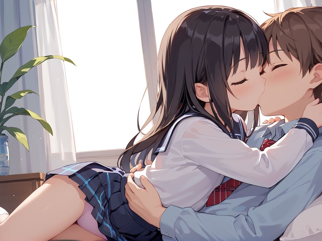 サンプル画像1:性に興味津々のつるぺた〇女はセックスを覚える(オナキ) [d_535338]