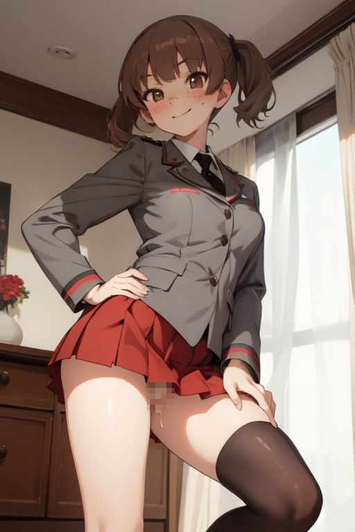 サンプル画像3:虹かけ誌 ガールズ＆パンツァー イラスト集19 アリサ 見てタカシ、これが私のフルスペックなのよ！(九情承太郎商店) [d_535363]