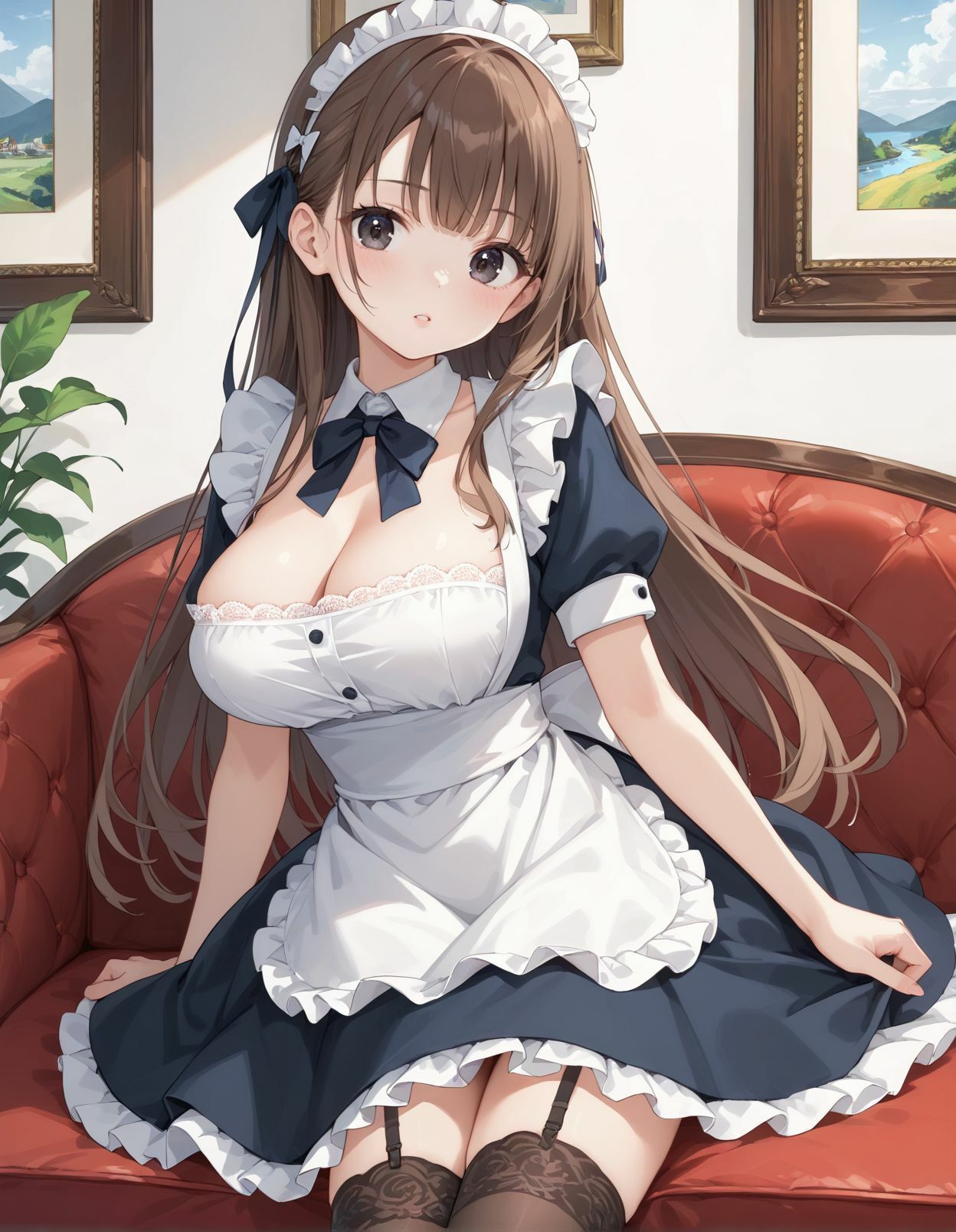 サンプル画像1:メイド喫茶で時給を上げるからと言われ店長の言いなりになる爆乳メイドの子(FCLUB) [d_535386]