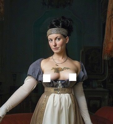 サンプル画像6:歴史修正主義芸術:ナポレオンの妹（ポーリーヌ）をおっぱいまるみえにしました！(MUTANTITS) [d_535399]