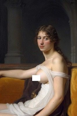 サンプル画像4:歴史修正主義芸術:ナポレオンの妻（ジョゼフィーヌ）をおっぱいまるみえにしました！(MUTANTITS) [d_535409]