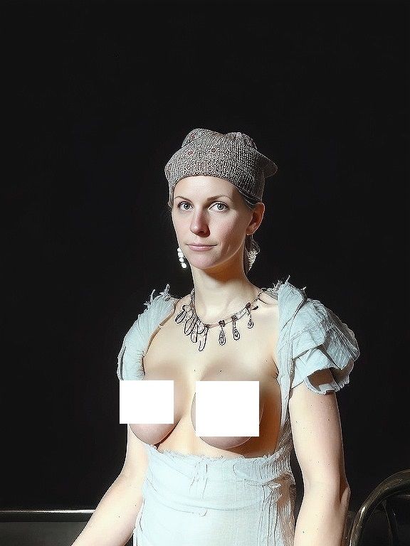 サンプル画像2:歴史修正主義芸術:ナポレオンの妻（マリア・ルイーザ）をおっぱいまるみえにしました！(MUTANTITS) [d_535455]