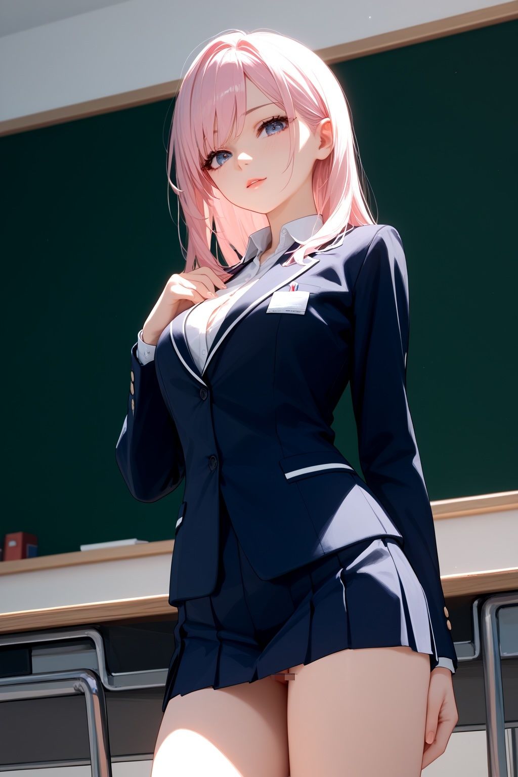 サンプル画像1:美人教師が赤点生徒と夜のイケナイ個別授業！？(ピンクパレット) [d_535572]