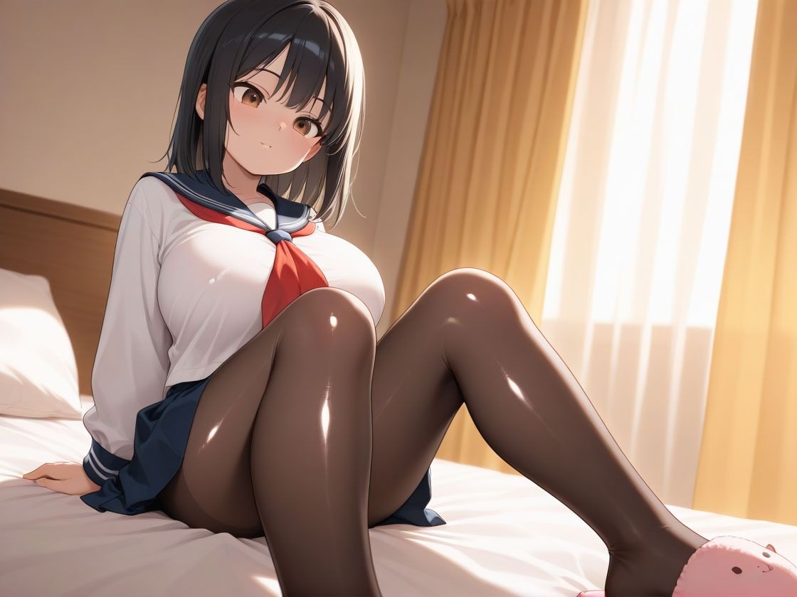 サンプル画像1:ミニマム巨乳の妹にパンストはかせてHなことをしただけのこと(オムライスくん) [d_535597]