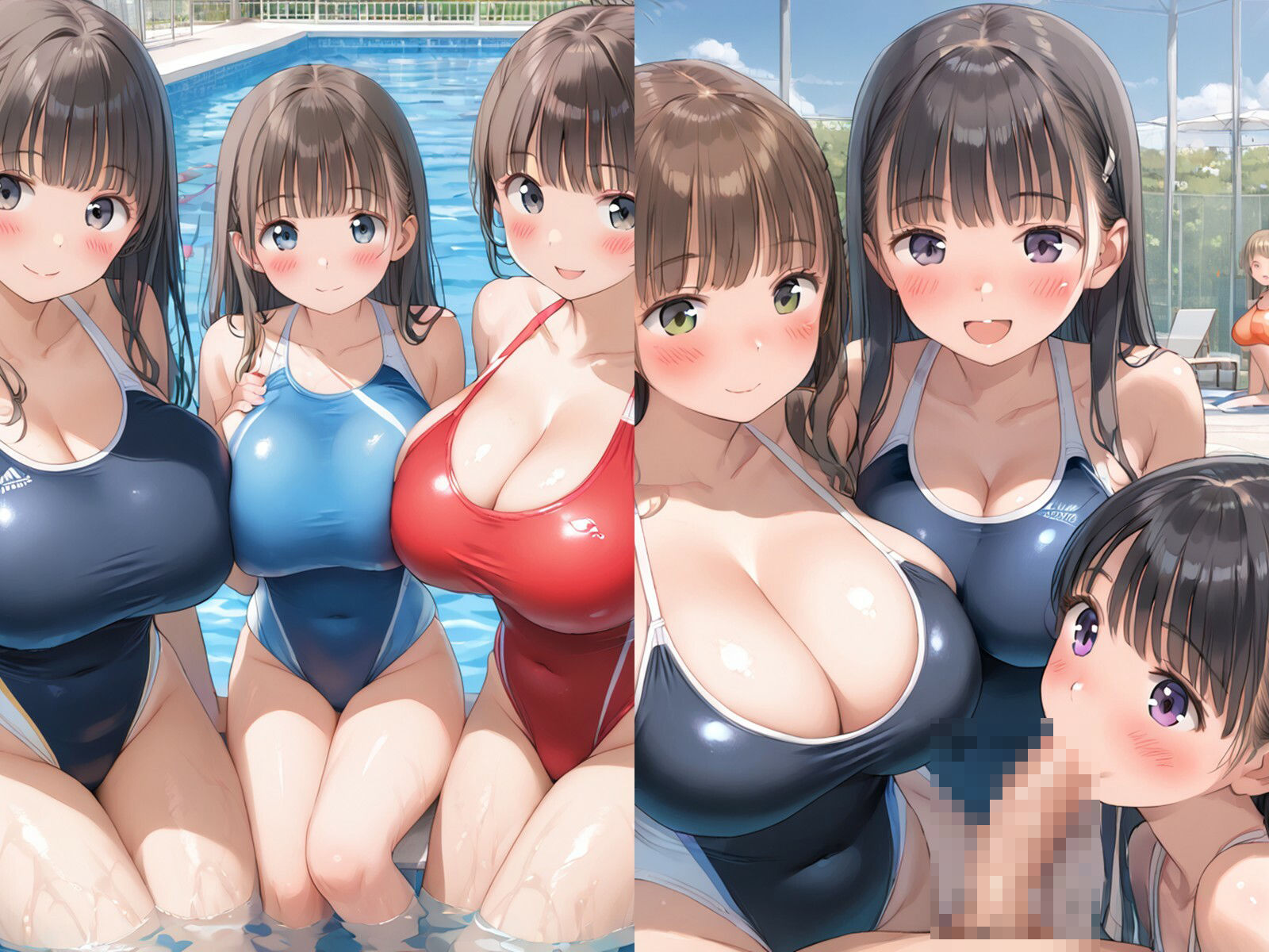 サンプル画像1:水泳部のJKとハーレムおまんこ(星彩レコード) [d_535633]