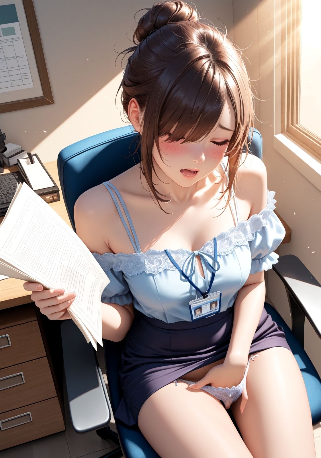 サンプル画像5:先輩・・・？  〜オナってます？〜(ニッチッチ) [d_535645]