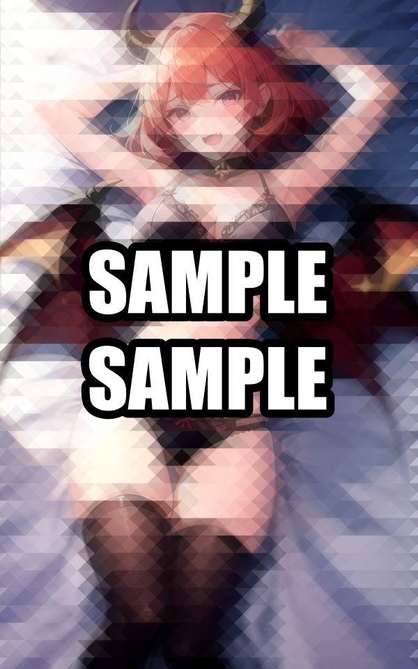 サンプル画像4:ベッドで寝転ぶ悪魔美女(よんよん) [d_535696]