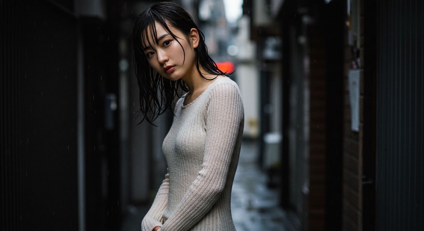 サンプル画像6:路地裏っ娘(AIカメラマンSATO) [d_535787]