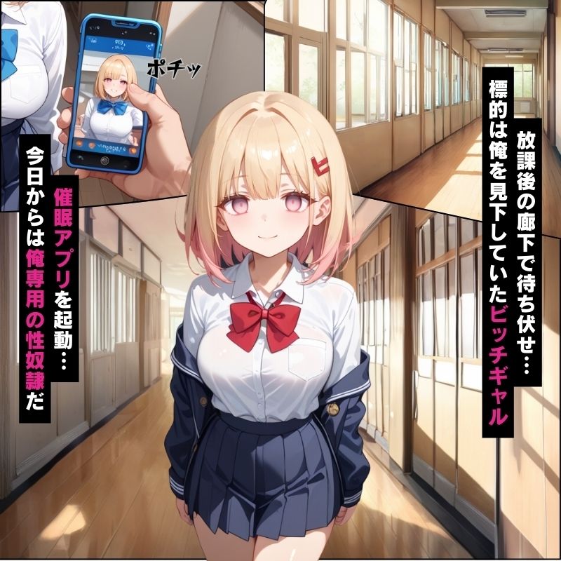 サンプル画像1:生意気ギャルが催●アプリで支配し奴●化…トイレで快楽漬けにした話【セリフ付き】(ギャルコレクション) [d_535799]