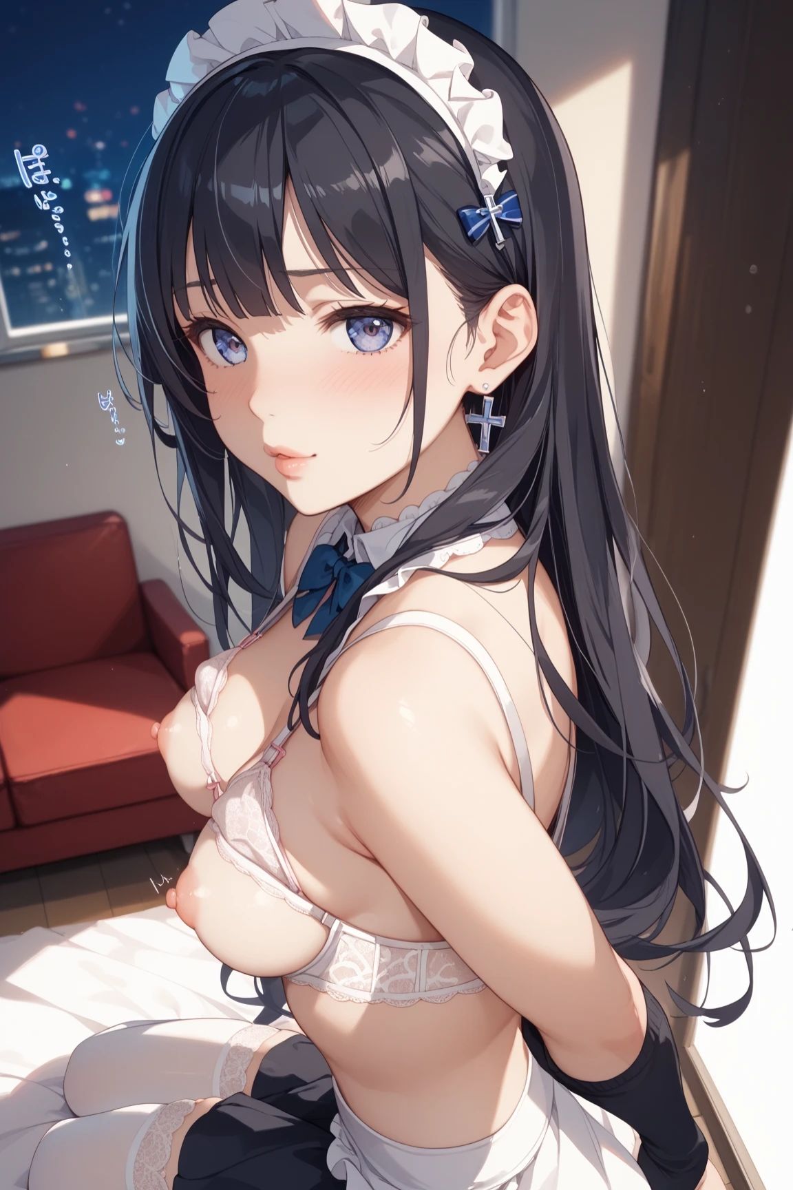 サンプル画像2:姉のメイドコスに興奮して何度も中出しした件Vol25(きれいなAIお姉さん) [d_535885]