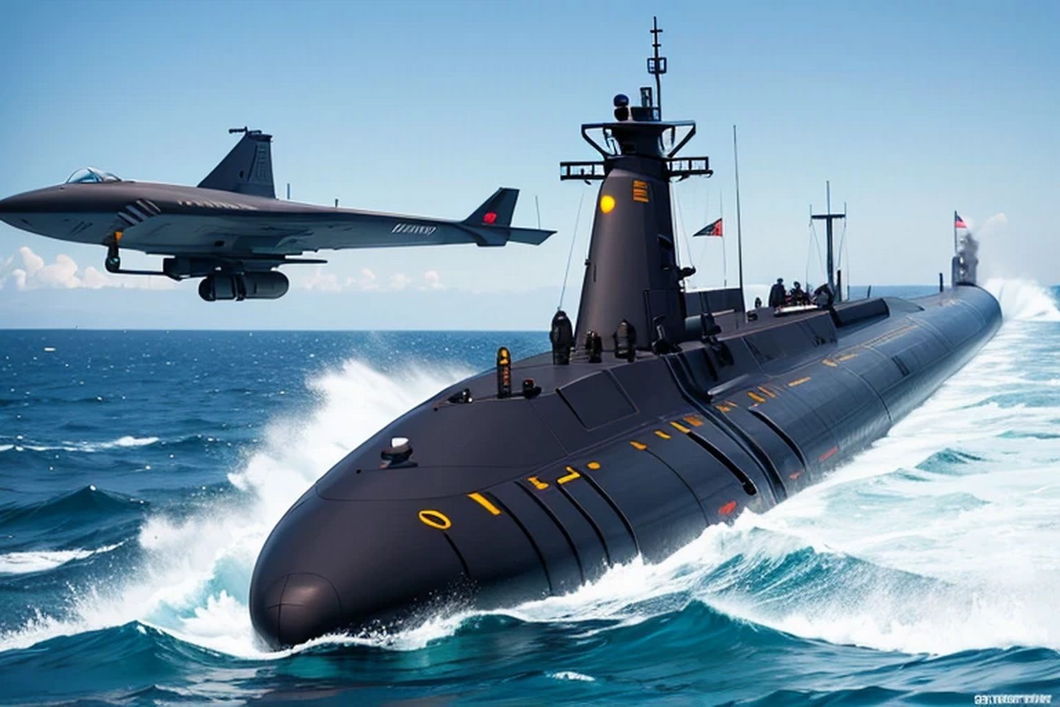 サンプル画像6:潜水艦  素材(豊川内角) [d_535898]