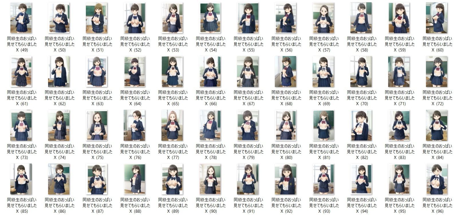 サンプル画像4:『同級生のおっぱい見せてもらいました11』(STUDIO『よっしー』) [d_536100]