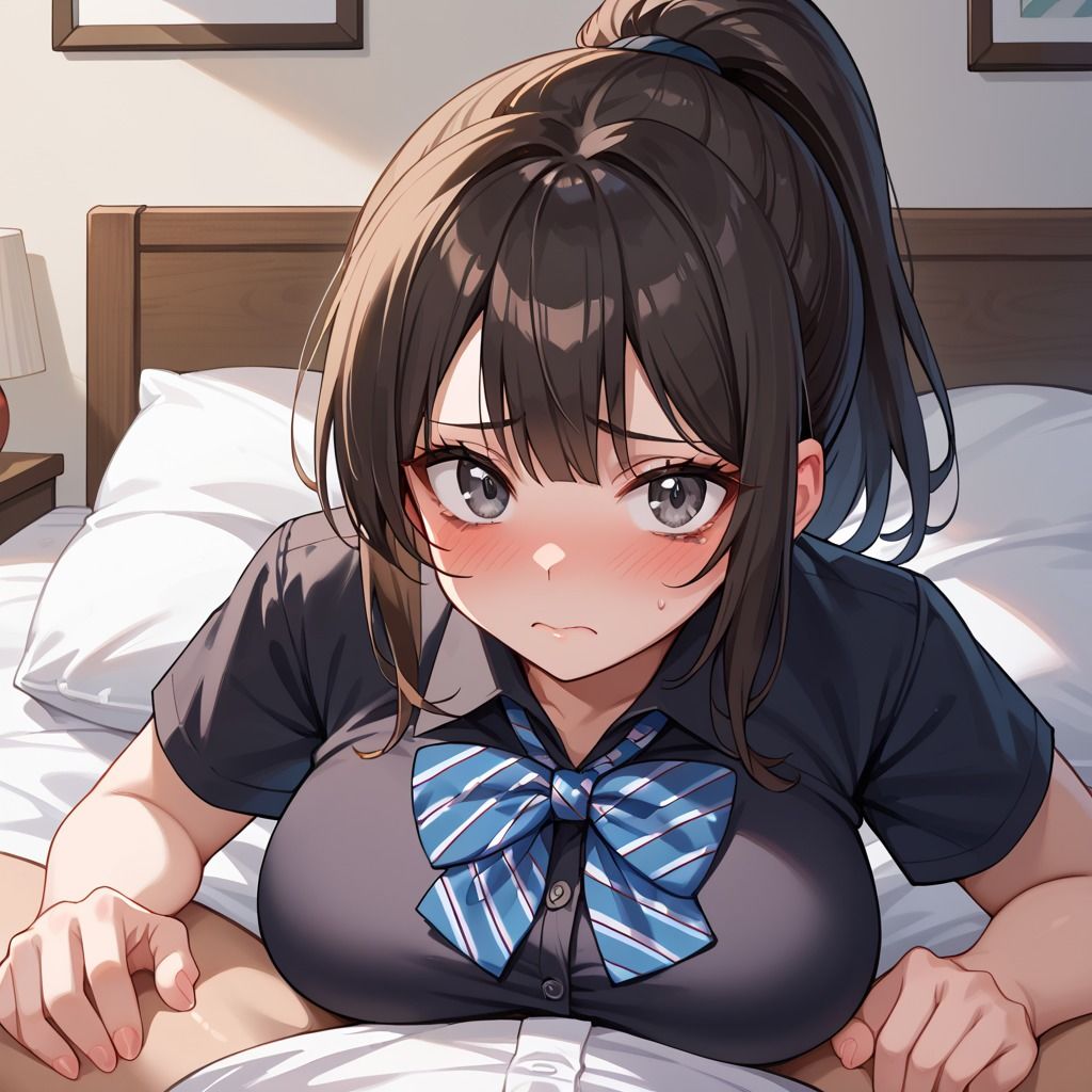 サンプル画像1:いつも強気なポニテ同級生は犯●れたい(うさきつね) [d_536108]