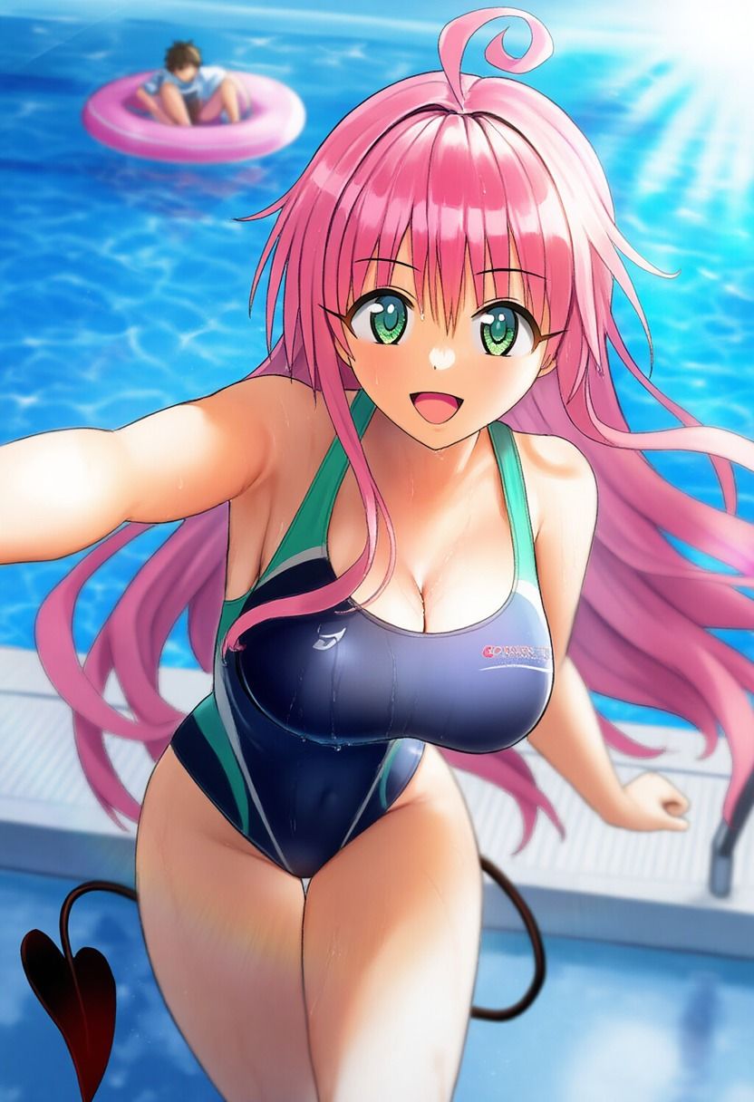 サンプル画像2:とらぶるの競泳水着の問題児(潮吹きジョニー) [d_536210]