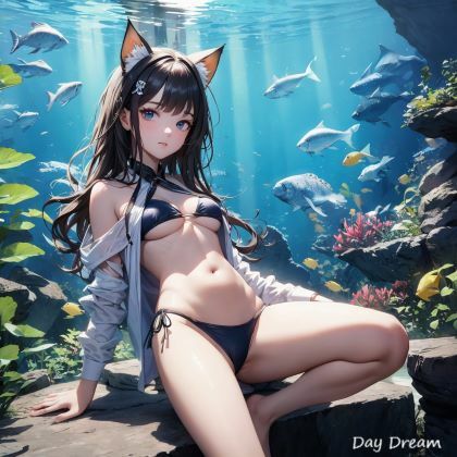 サンプル画像3:猫耳水族館(Day Dream) [d_536280]
