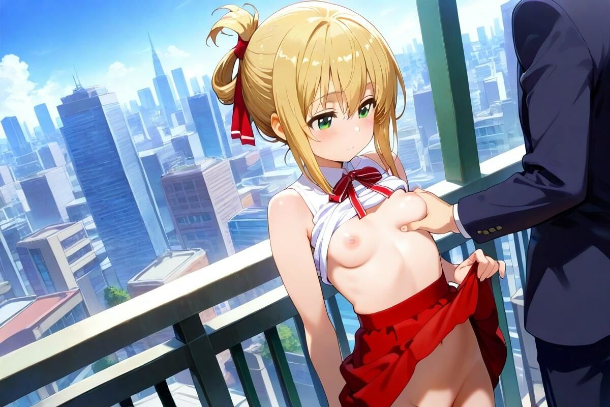 サンプル画像3:摩天楼の秘め事  ガラス越しの官能美(AI幻想工房) [d_536297]