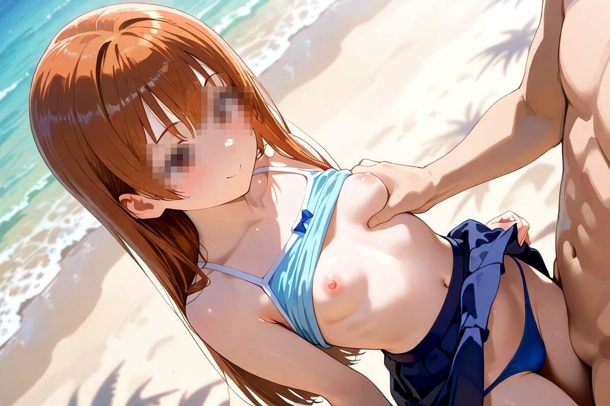 サンプル画像1:太陽と素肌  開放的なビーチの女神(AI幻想工房) [d_536306]