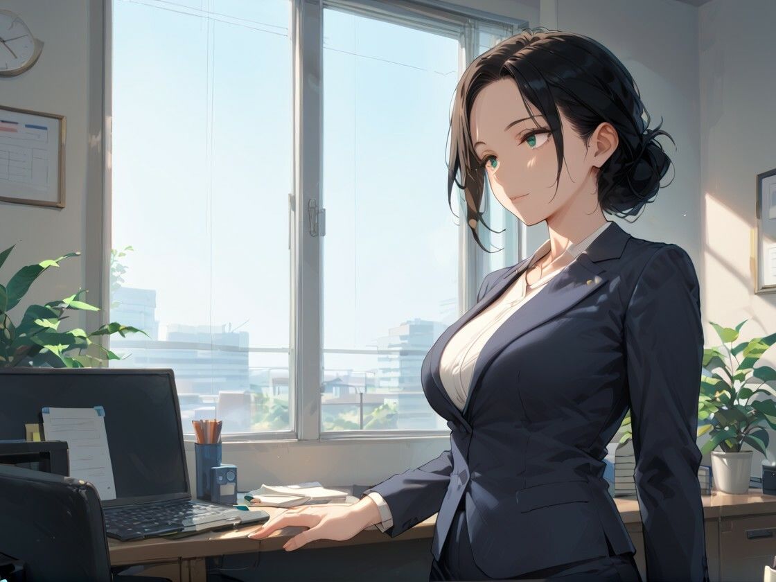 サンプル画像5:人妻生〇メ -会社の女上司とイケない関係-(つきよみくん) [d_536334]