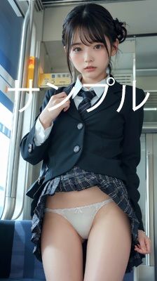 サンプル画像1:電車の中で脱いじゃうよ(AIT) [d_536338]