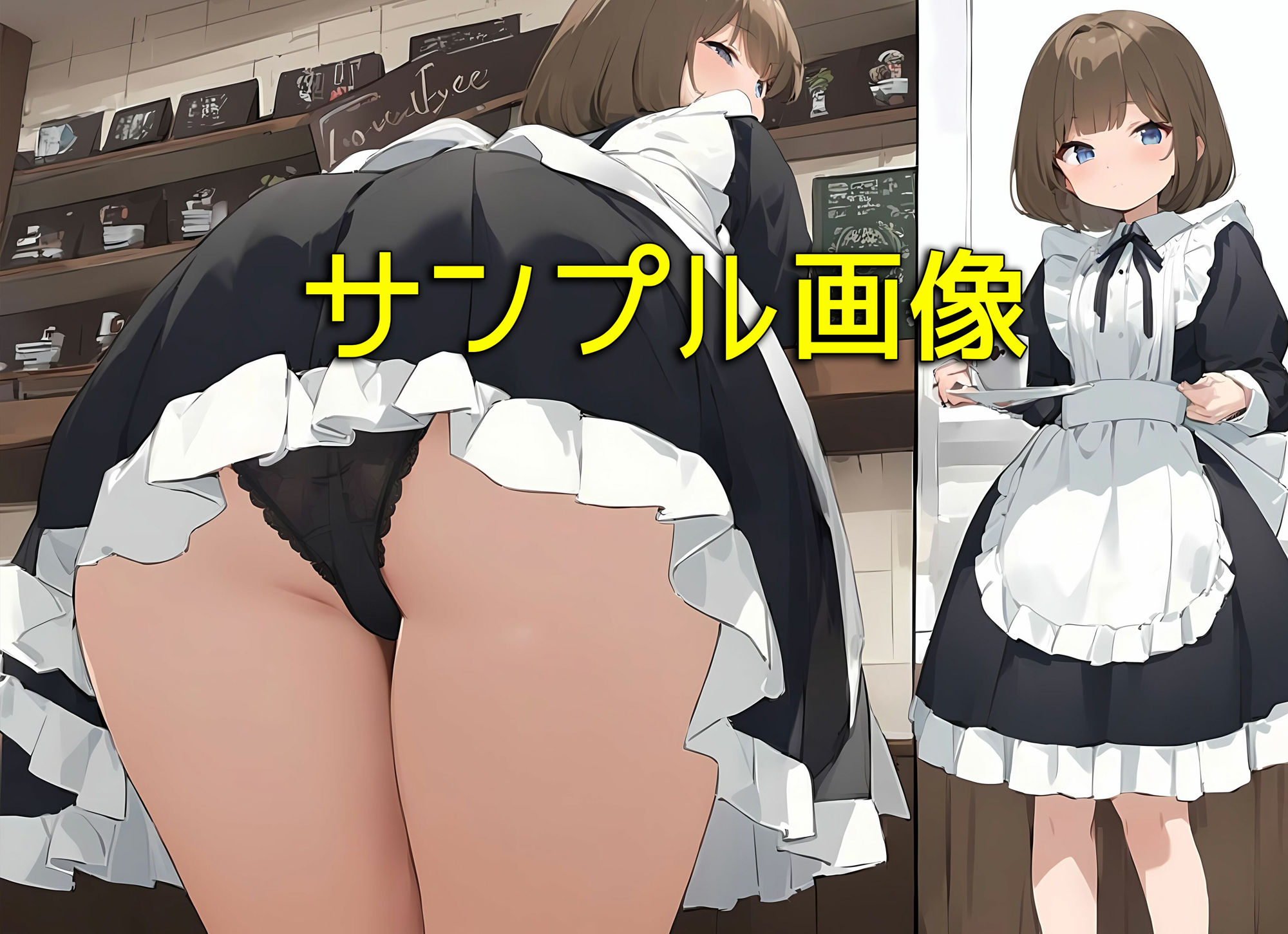 【喫茶パンティ2】下着を見せることが入店のご挨拶と勘違いしてしまった店員さん達9