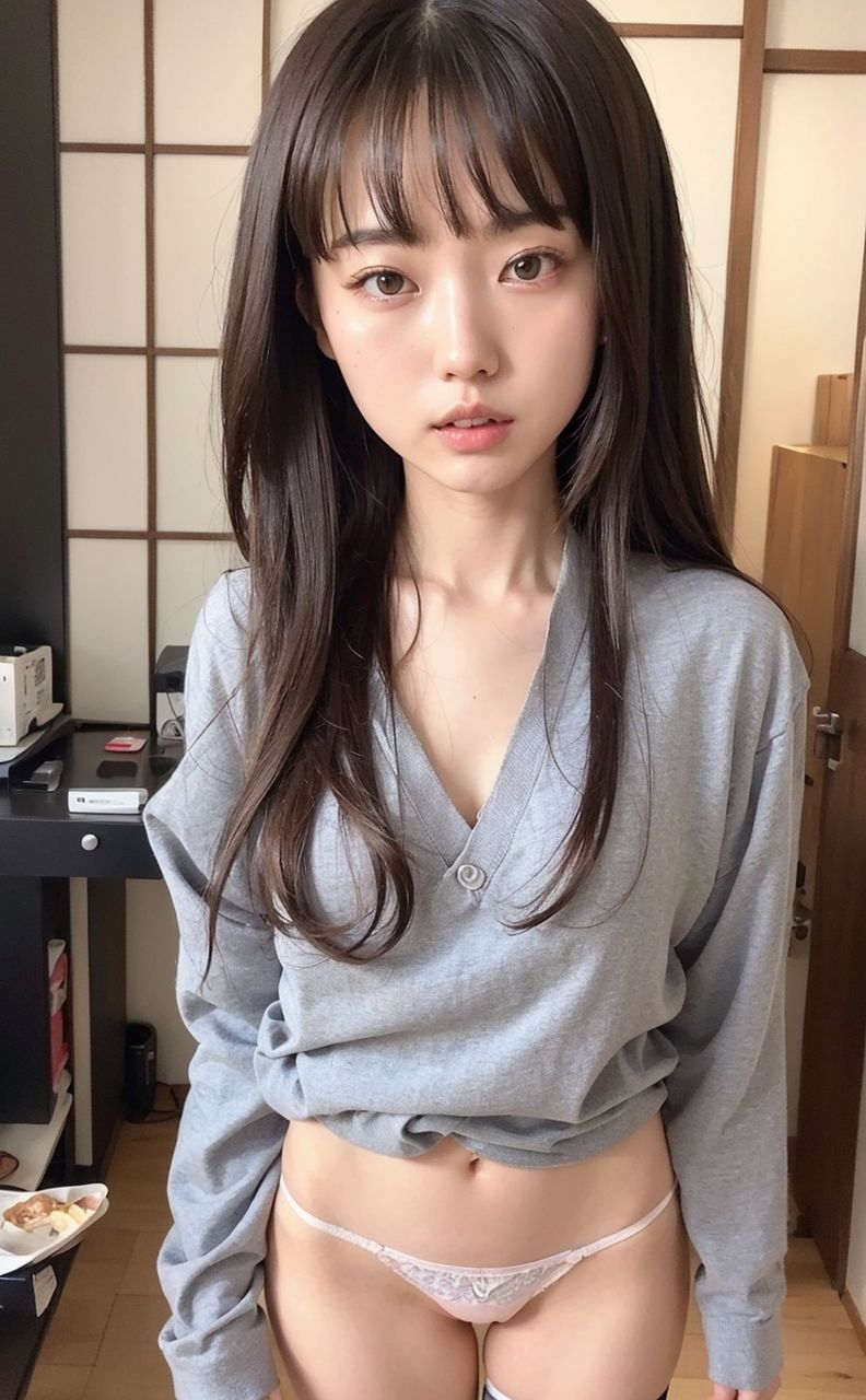 サンプル画像1:AI美女写真集┃パンティーの乙女(AI美女写真集┃清楚な大人) [d_536414]