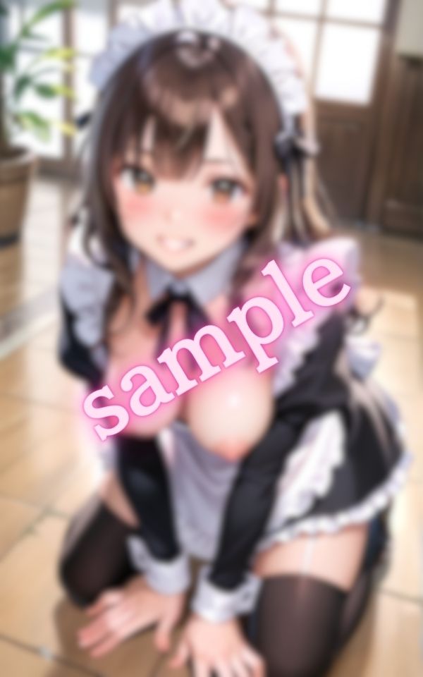 サンプル画像2:巨乳メイド美女の萌えエロ画像集(bowwow) [d_536424]