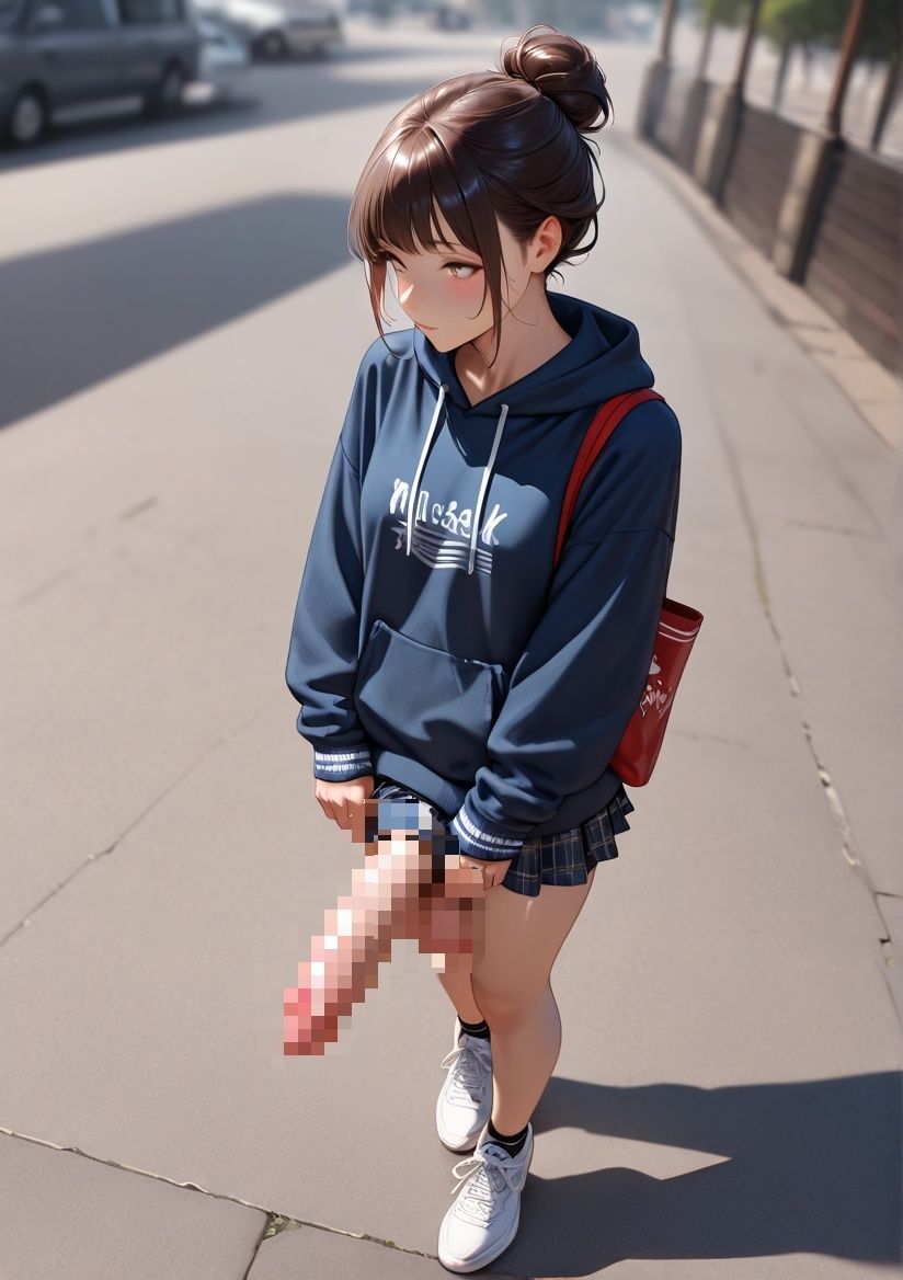 サンプル画像3:ふたなりコスプレ写真集 私服編(ねこのしっぽ) [d_536458]