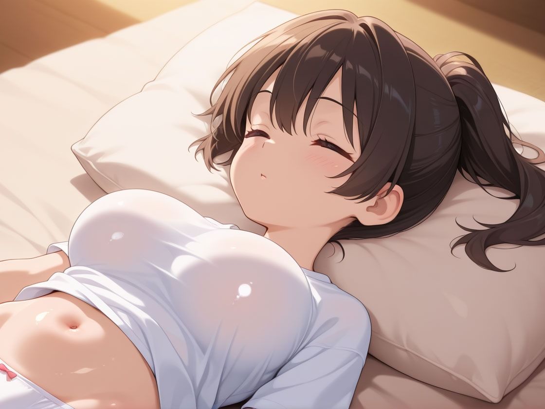 サンプル画像1:ミニマム巨乳の妹が泊まりに来たからバレるまでイタズラ中(オムライスくん) [d_536495]