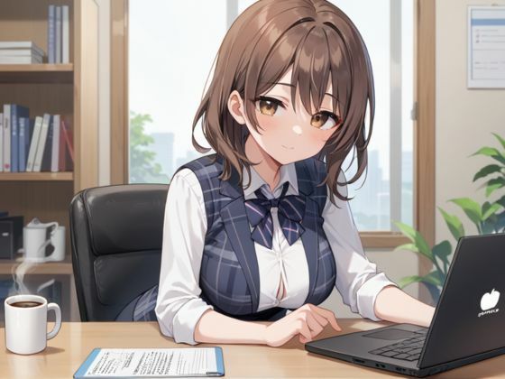 サンプル画像1:新人巨乳社員のお仕事(ムチムチラボ) [d_536522]