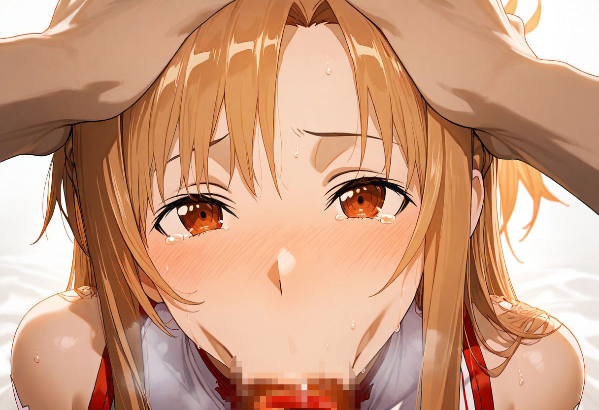 サンプル画像6:アスナさんがかたくておっきなソーセージをペロペロ ぐぽぐぽディープ編 Vol.1＋Vol.2(OtakukunB) [d_536612]