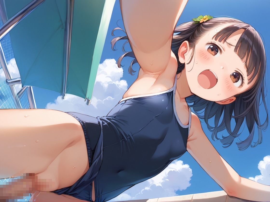 サンプル画像3:スク水のちっぱいにヌルっと生ハメせっくす 〜中出しはダメだよ〜(ロリポップキャンディー) [d_536685]