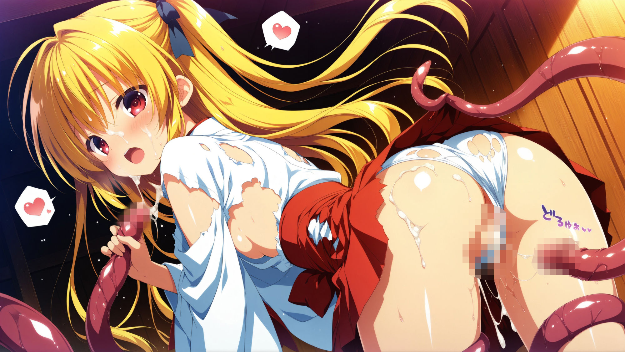 サンプル画像3:触手に囚われた少女達 〜巫女編〜 Vol.10(星のアトリエ) [d_536761]