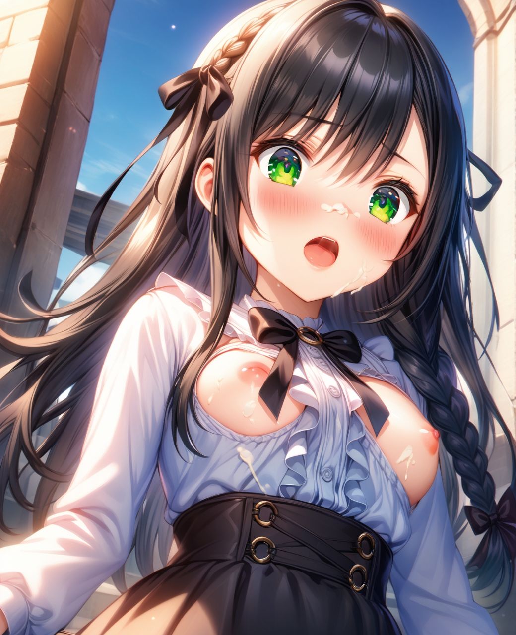 サンプル画像1:美少女羞恥 白濁デコレ・アリナ・ク〇ーバー（ギルます）(Aark 2nd) [d_536763]