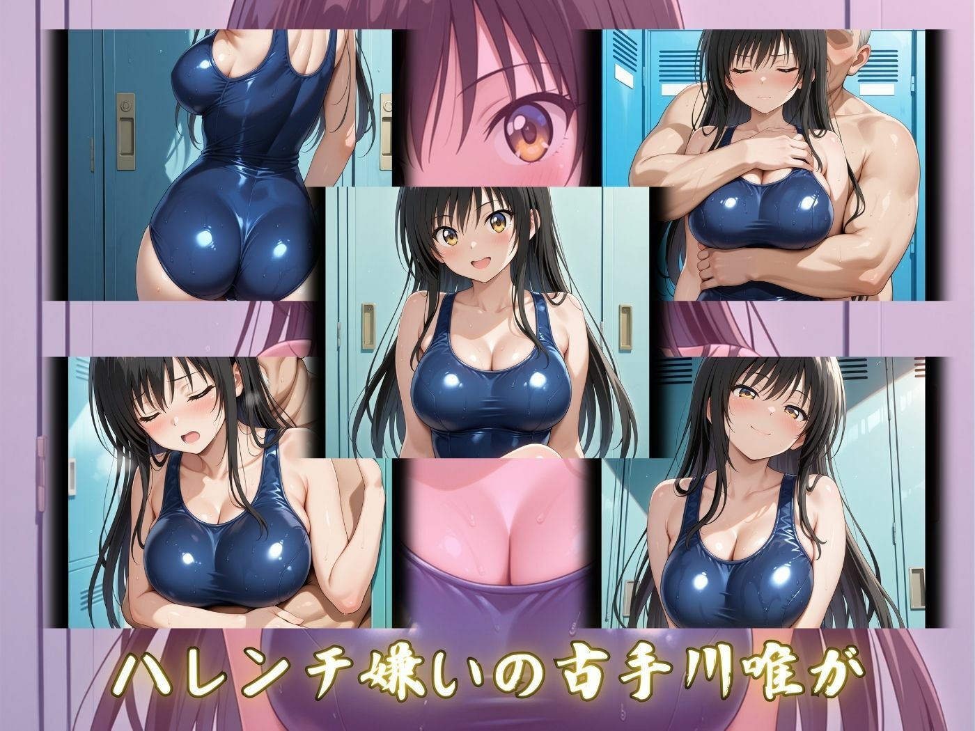 サンプル画像1:授業終わりの古手川唯はロッカールームで侵入してきた男に抵抗できずに堕とされる(ヒロイン寝取り堕) [d_536773]