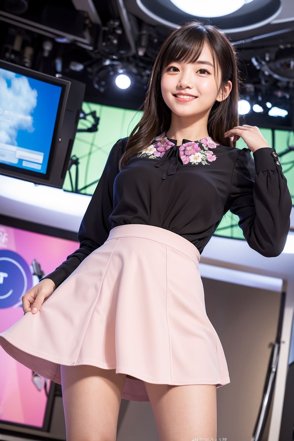 サンプル画像2:Generated Girls Collection【Remix】 vol.17 女子アナパンスト編3(かまぼこ製造工場) [d_536828]